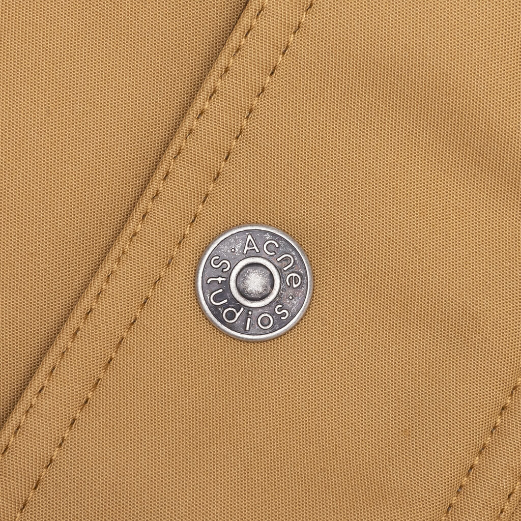 Double Cotton Satin Jacket - Sand Beige - Image 4