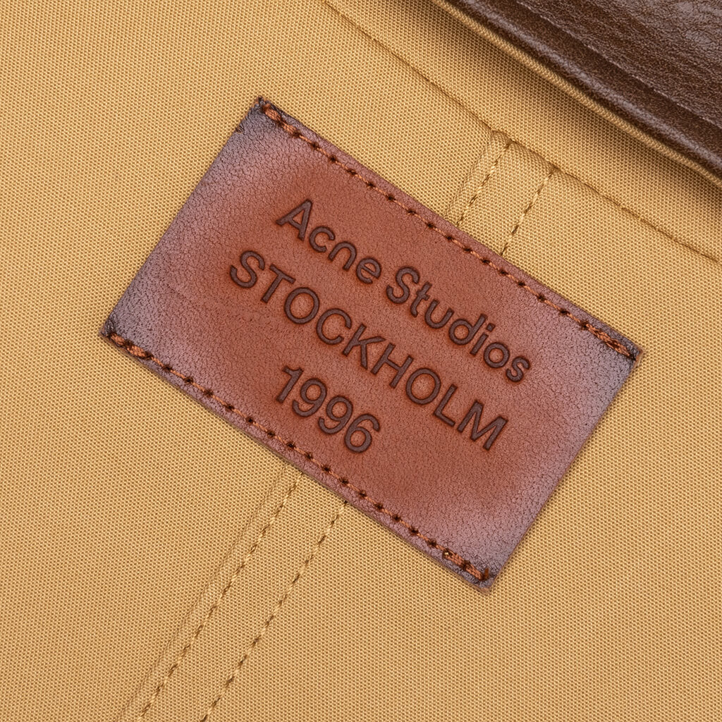 Double Cotton Satin Jacket - Sand Beige - Image 6