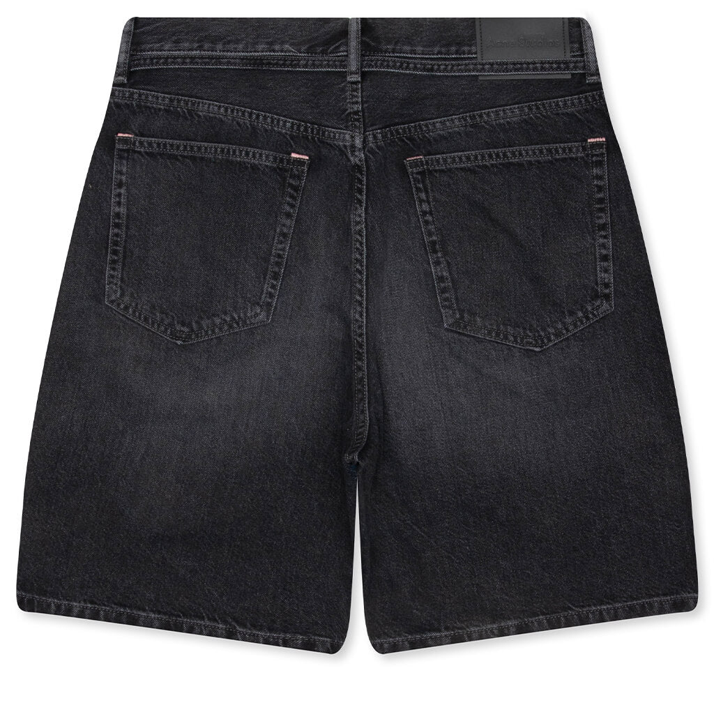 Denim Shorts - Black - Image 2