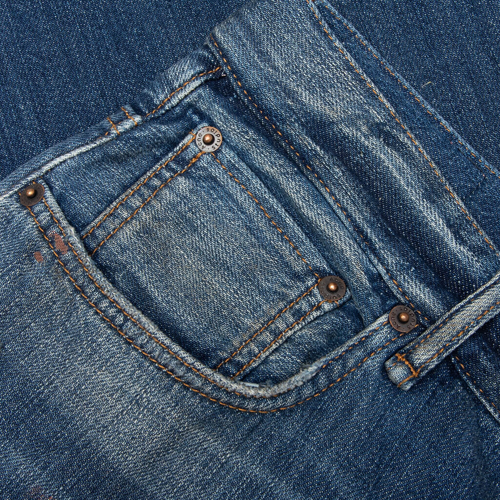 Denim Shorts - Mid Blue - Image 4
