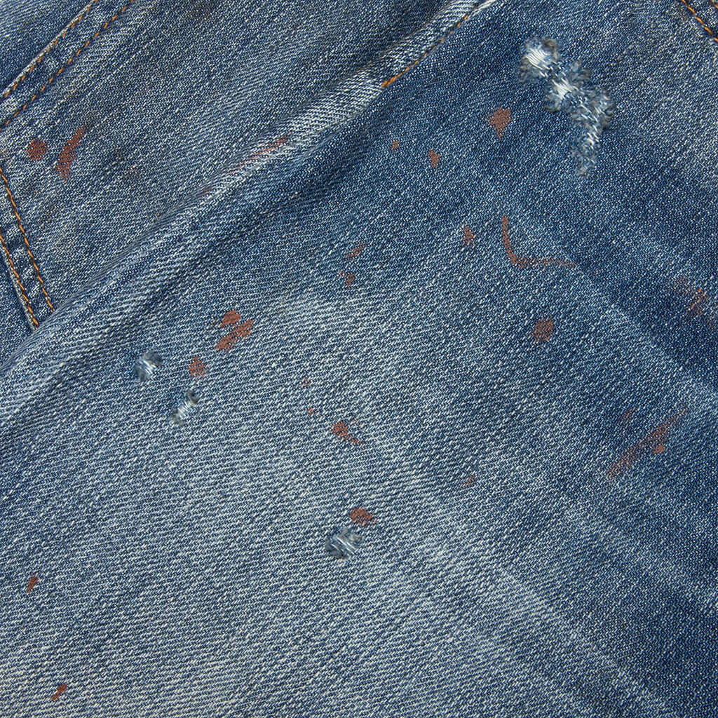 Denim Shorts - Mid Blue - Image 5
