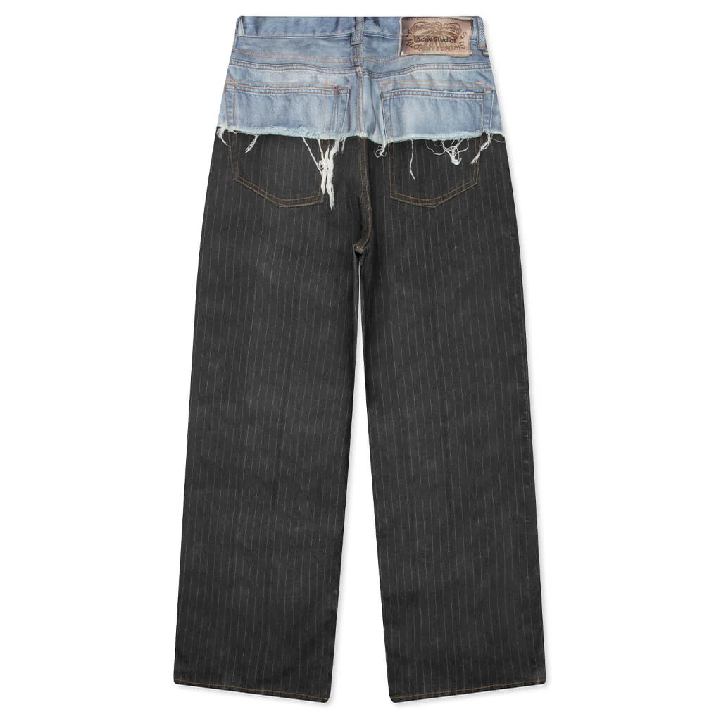 1981 Trompe L'oeil Jeans - Blue/Black - Image 2