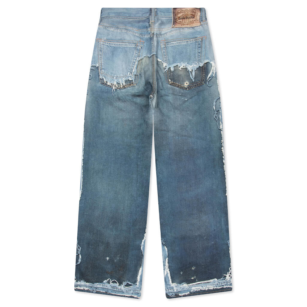 1981 Trompe L'oeil Jeans - Mid Blue - Image 2