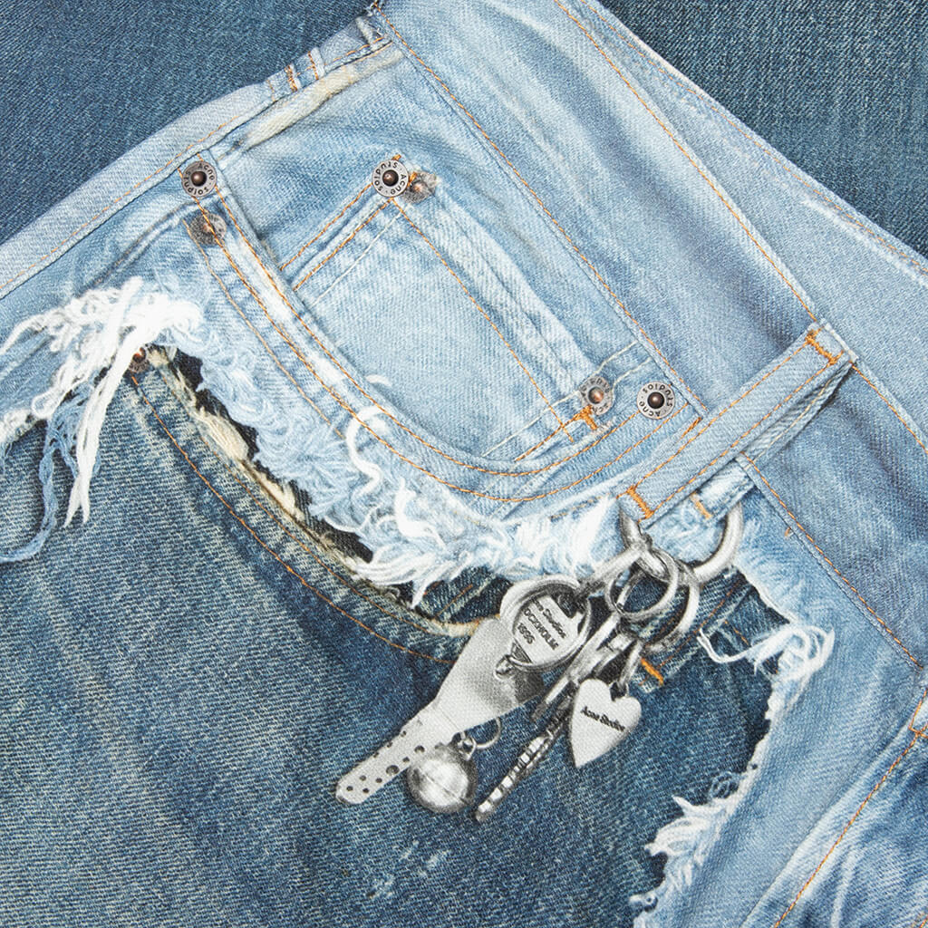 1981 Trompe L'oeil Jeans - Mid Blue - Image 3
