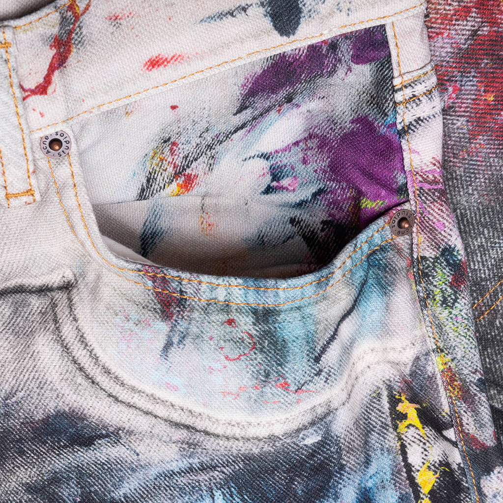 1981 Baggy Fit Jeans - White/Multi - Image 3