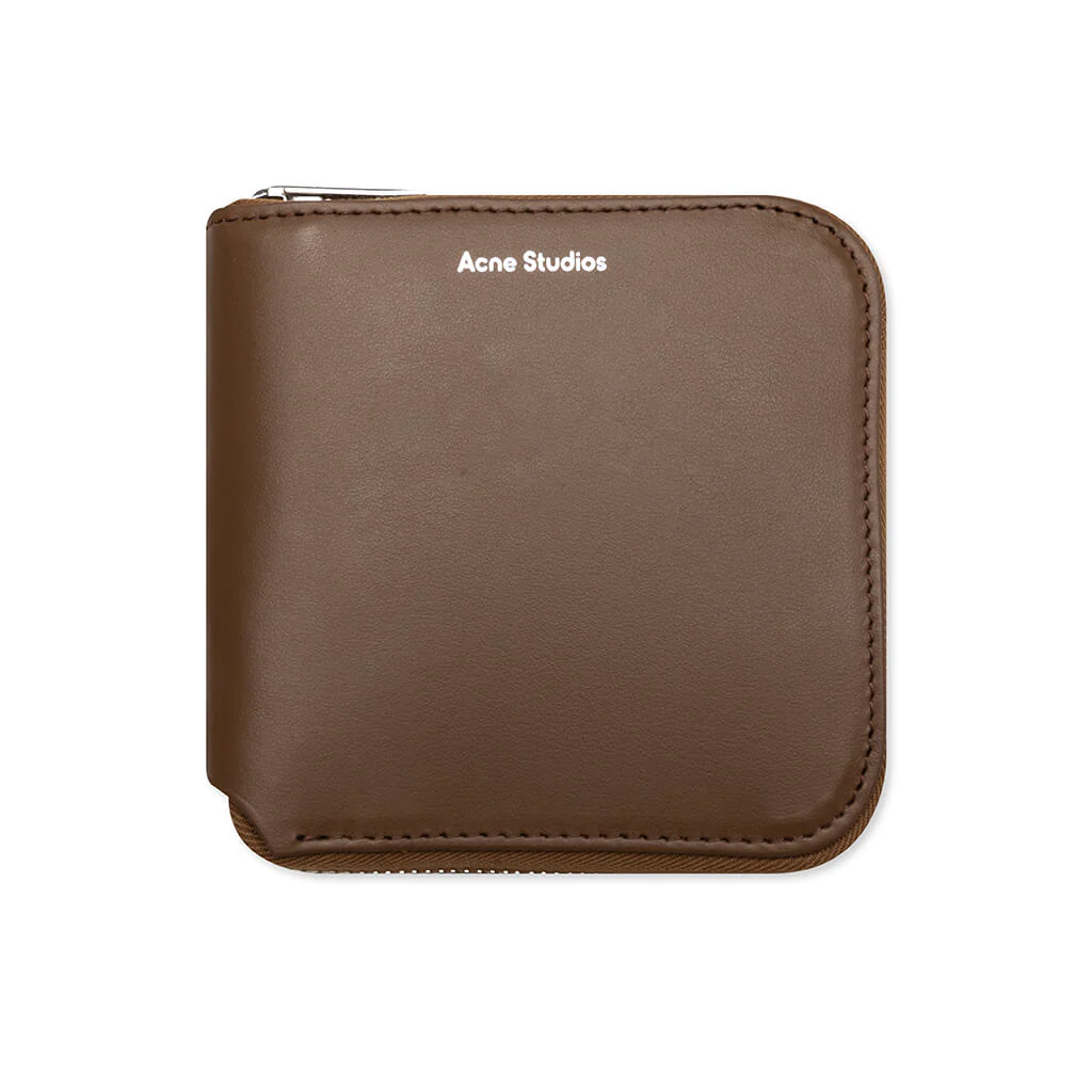 Zipped Wallet - Camel Brown
