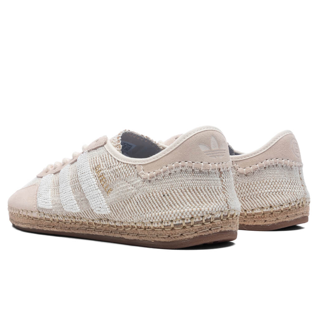 Adidas x Clot Gazelle by EC - Halo Ivory/White/Blue Bird - Image 3