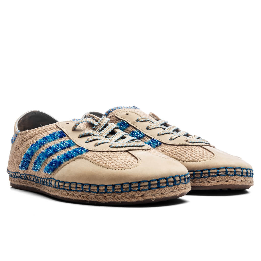 Adidas Originals x Clot Gazelle by EC - Linen Khaki/Light Blue/Blue Bird - Image 2