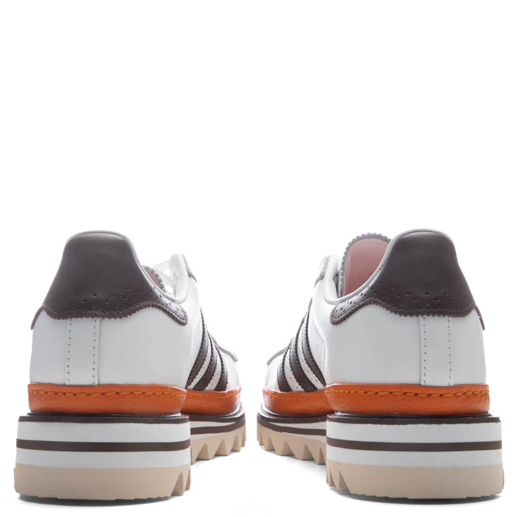 Adidas Originals x CLOT by Edison Chen Superstar 'Coffee' - Footwear White/Coffee/Unity Orange - Image 4