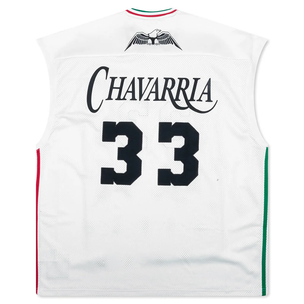 Adidas Originals x Willy Chavarria Basketball Jersey - Off White/Black - Image 2