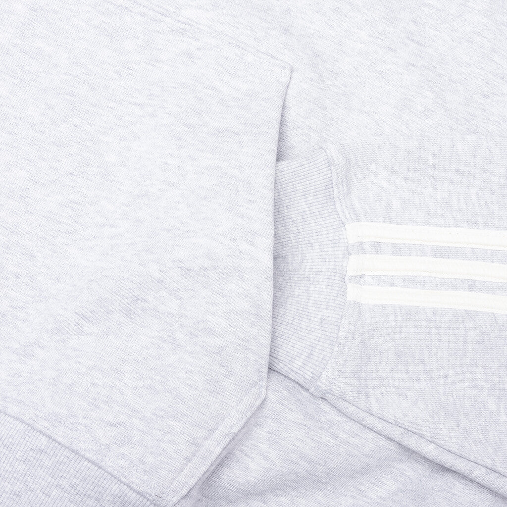 Adidas x Bad Bunny Heavy Crew Neck & Hooded Balaclava Sweatshirt - Light Grey Heather - Image 3