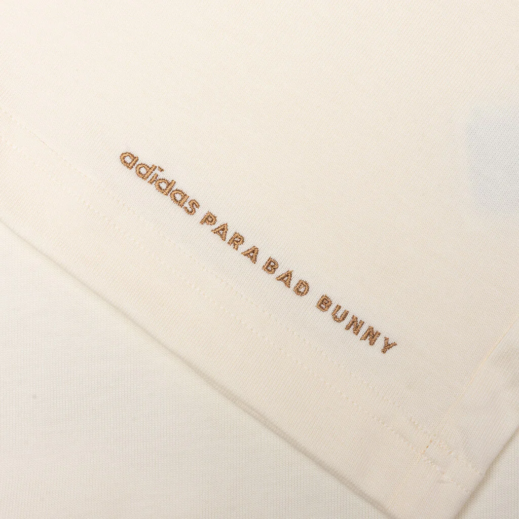 Adidas x Bad Bunny Heavyweight Tee - Cream White - Image 3