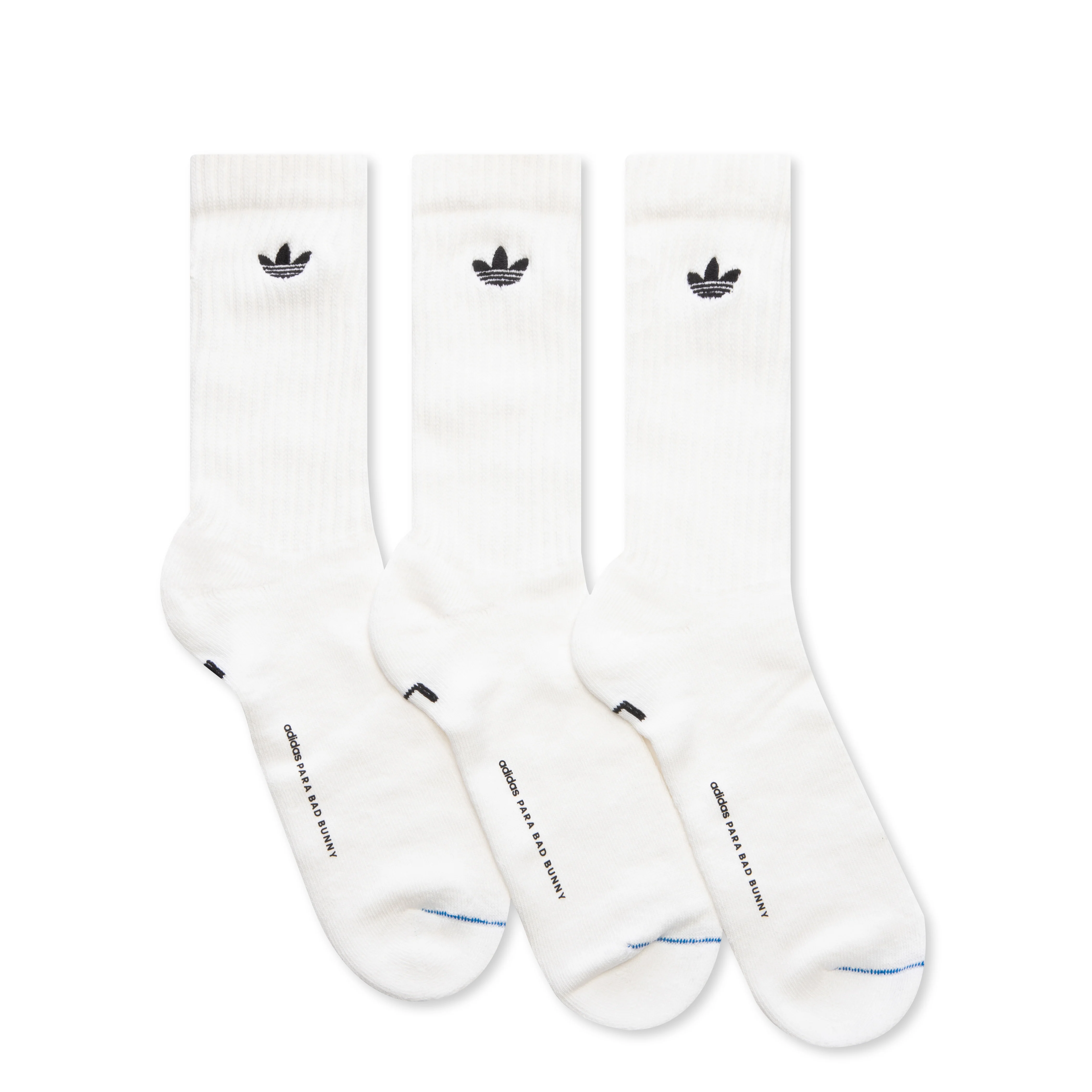 Adidas x Bad Bunny Crew Sock 3 Pack - Crew White
