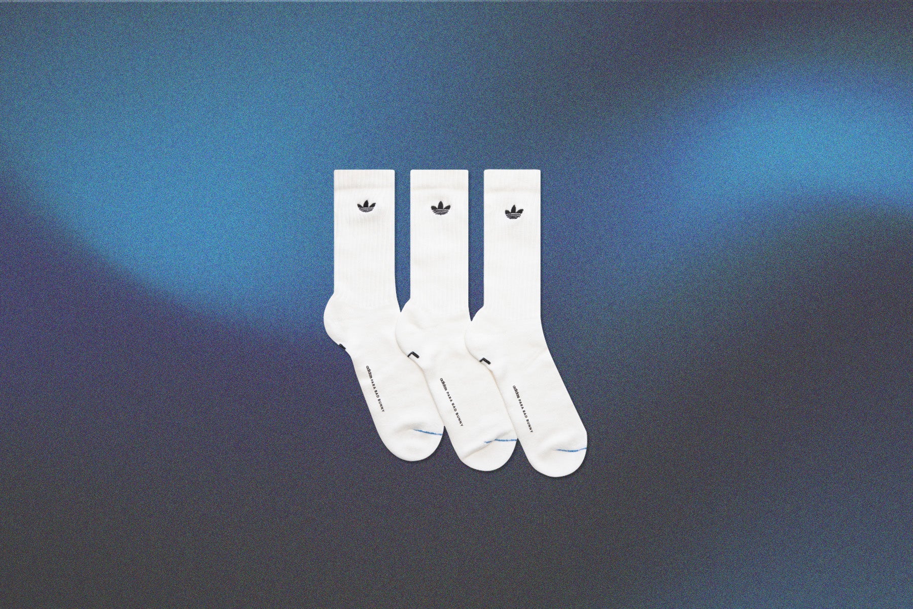 Adidas x Bad Bunny Crew Sock 3 Pack - Crew White - Image 4