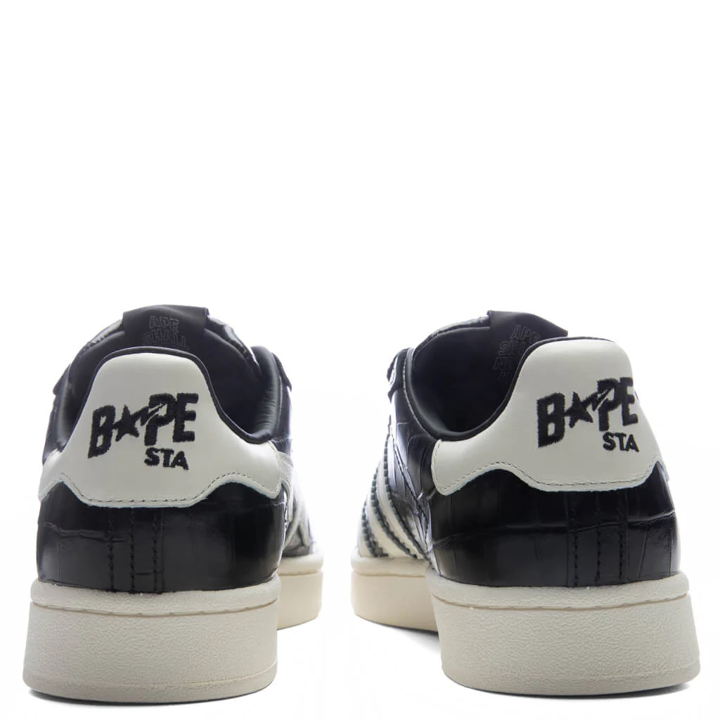 Adidas x BAPE Campus 00s - Core Black/Off White/ Gold Metallic - Image 4