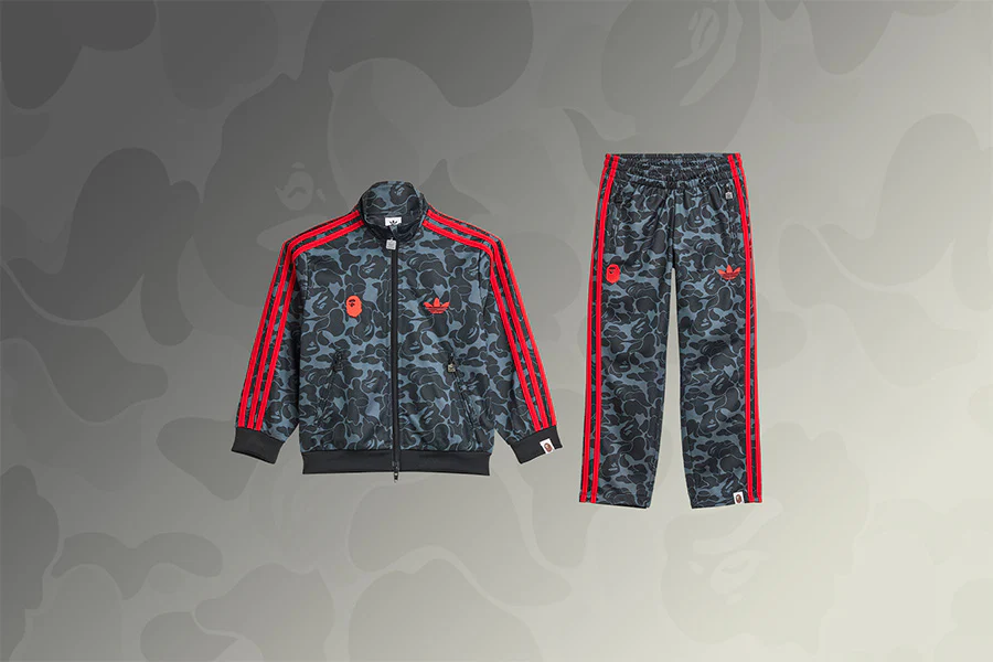 Adidas x BAPE Kids Full Body Track Suit - Black - Image 2