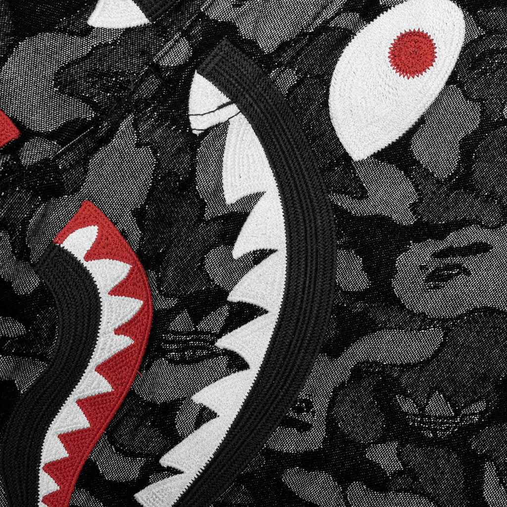 Adidas x BAPE Shark Denim Jorts - Black - Image 4