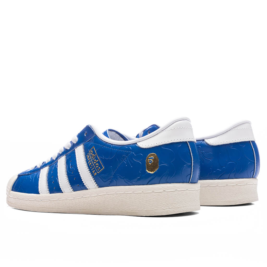 Adidas x BAPE Superstar - Blue/Cloud White/Off White - Image 3