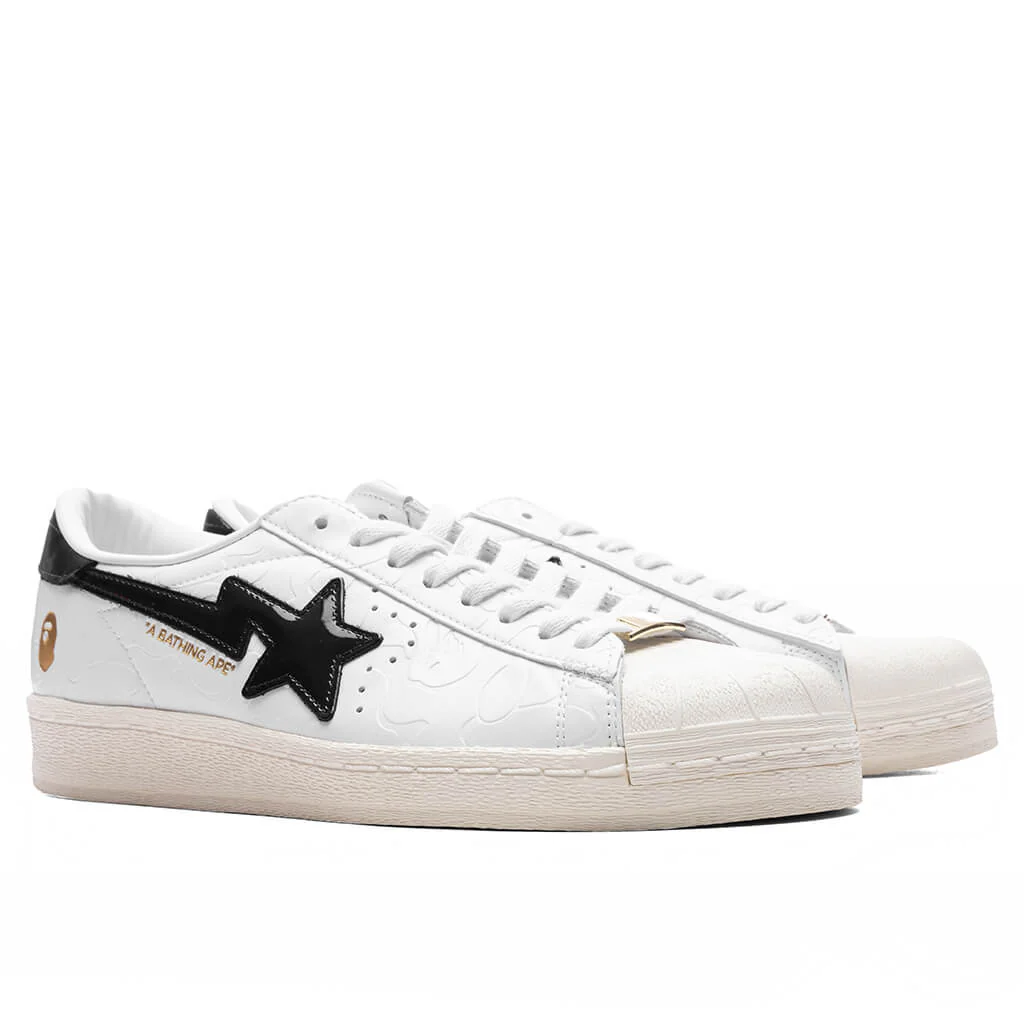 Adidas x BAPE Superstar - Cloud White/Core Black/Off White - Image 2
