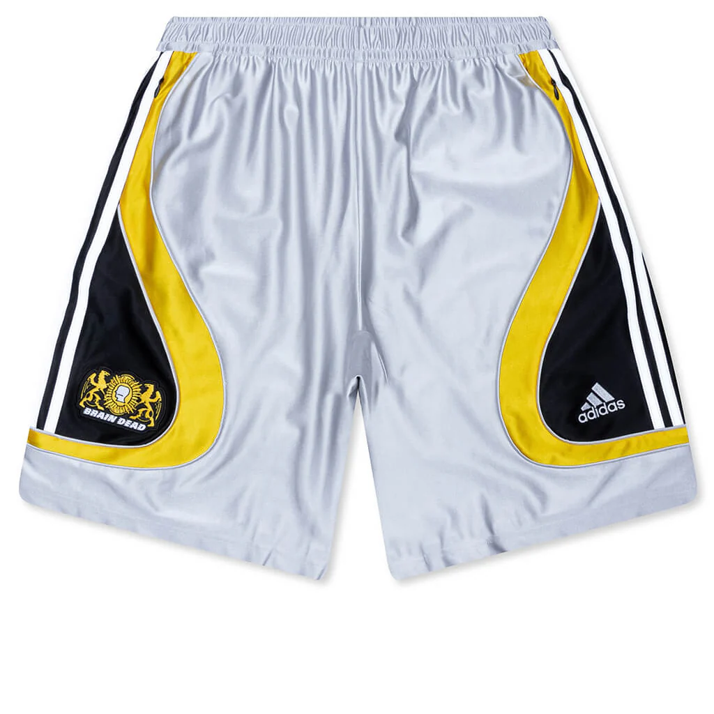 Adidas x Brain Dead FB Short - Silver Metallic