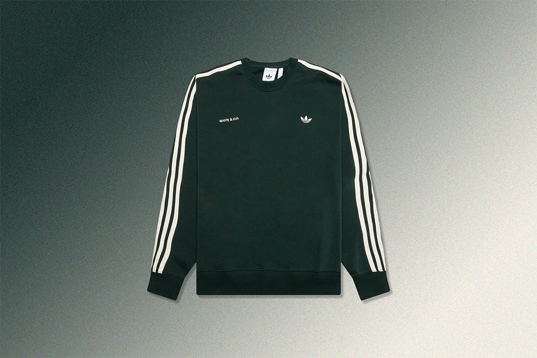 Adidas x Sporty & Rich Sweatshirt - Shadow Green - Image 5