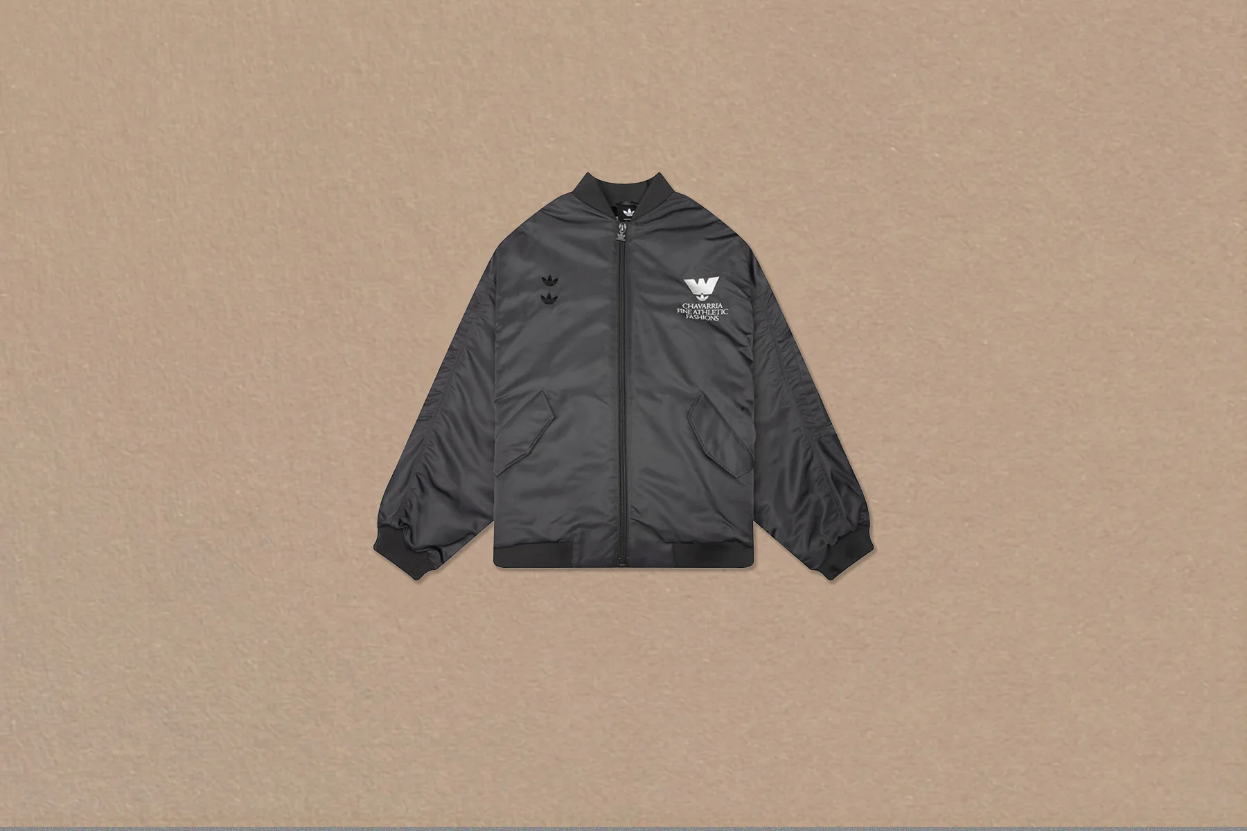 Adidas Originals x Willy Chavarria Bomber Jacket - Grey Six - Image 8