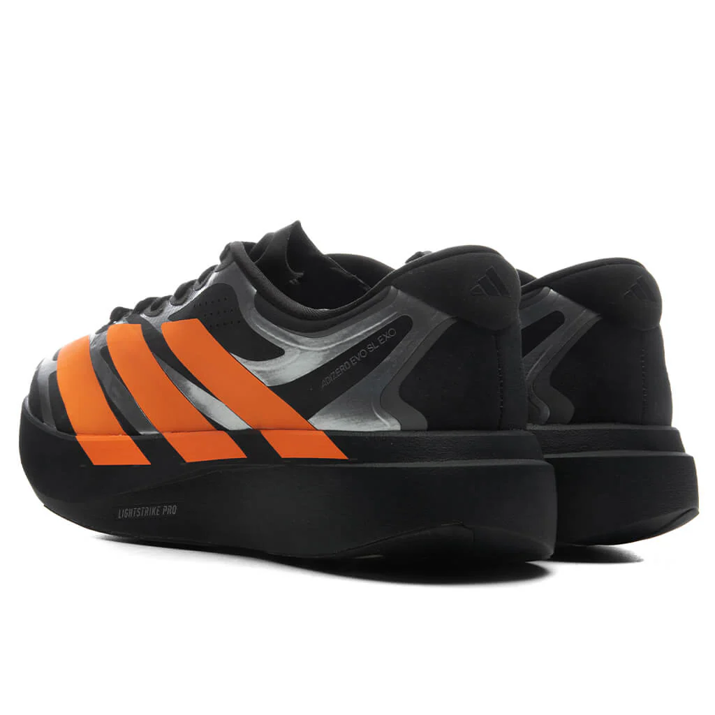 Adizero Evo SL EXO - Carbon/Lucid Orange/Silver Metallic - Image 3