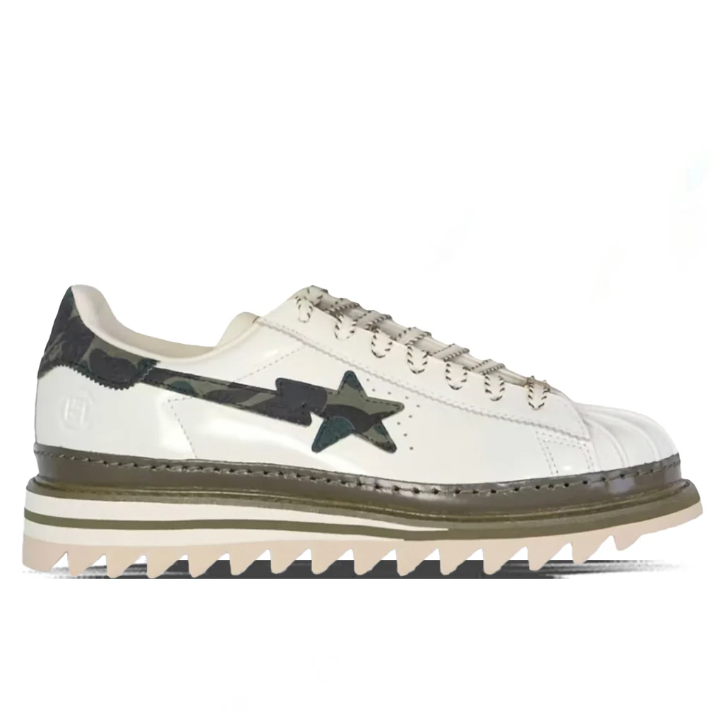 Adidas x BAPE x CLOT By Edison Chen Superstar - Off White/Branch/Olive Cargo