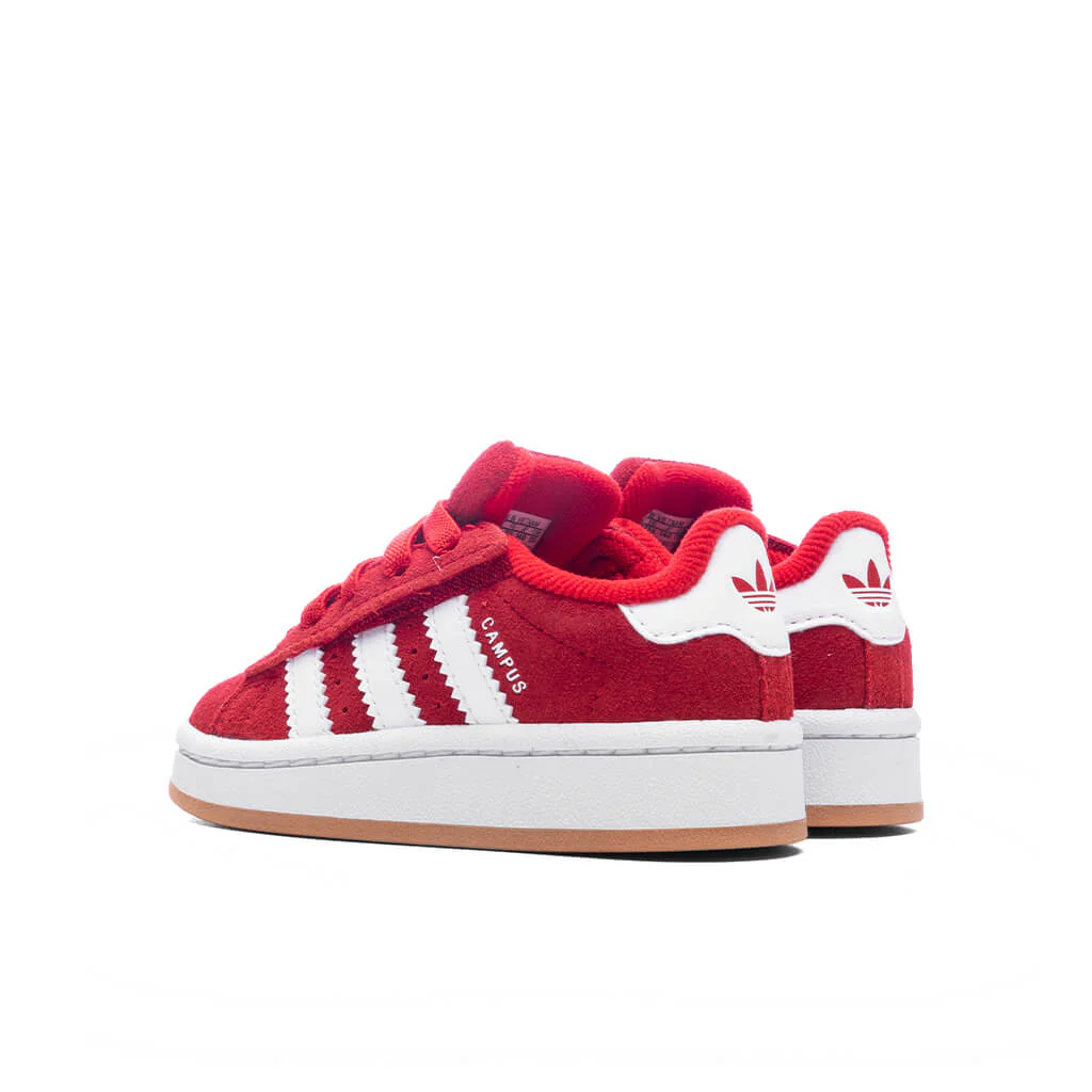 Toddlers Campus 00s Comfort Elastic Lace - Better Scarlet/Cloud White - Image 3