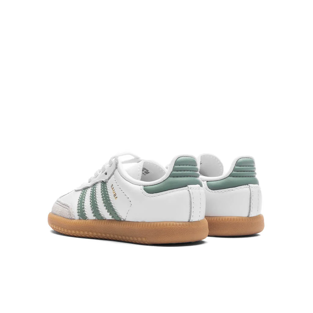 Toddlers Samba OG - Cloud White/Silver Green/Gum - Image 3