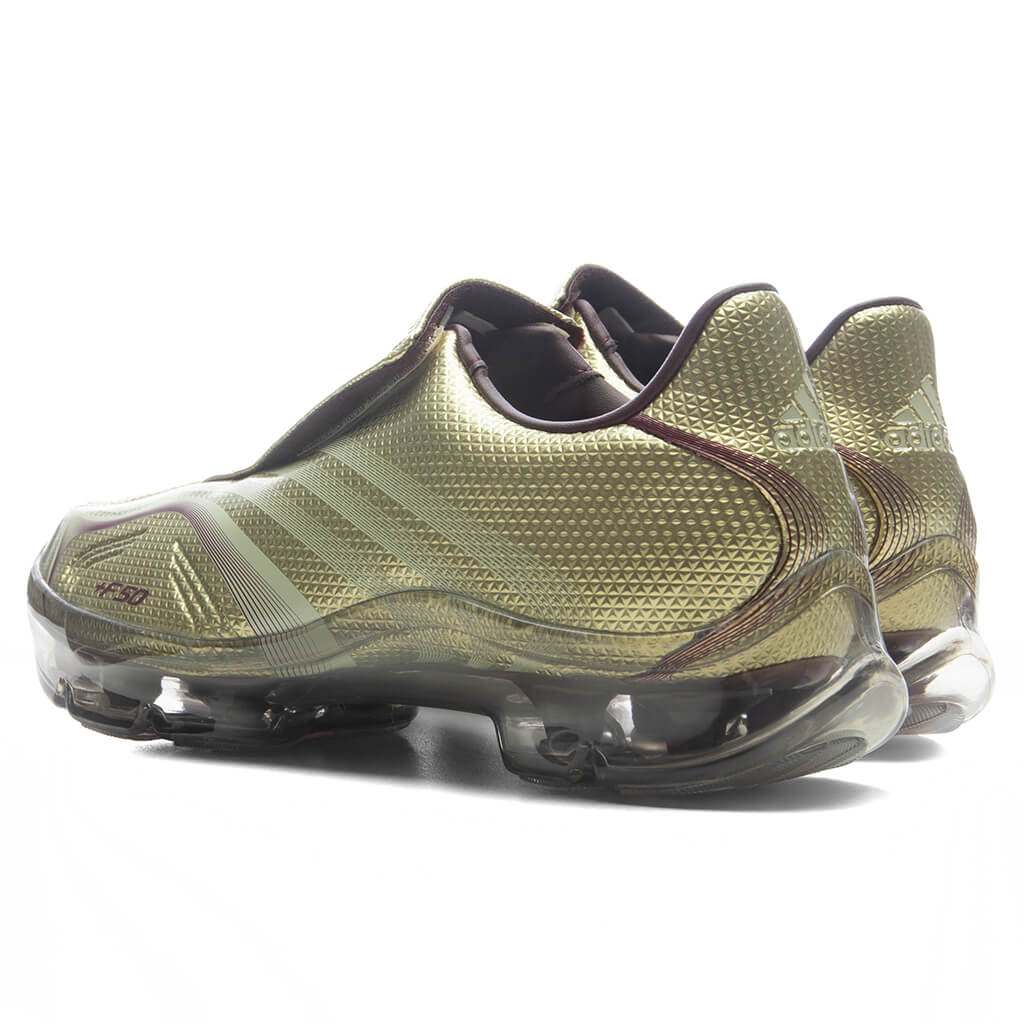 Women's F50 Adiframe Walkable - Gold Metallic/Ice Gold Metallic/Maroon - Image 3