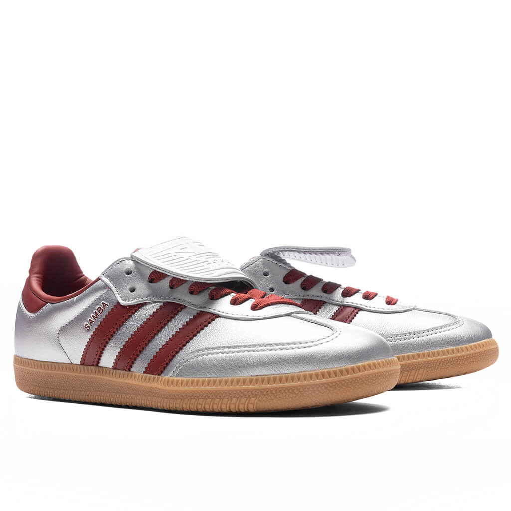 Women's Samba Long Tongue - Silver Metallic/Preloved Ruby/Gum - Image 2