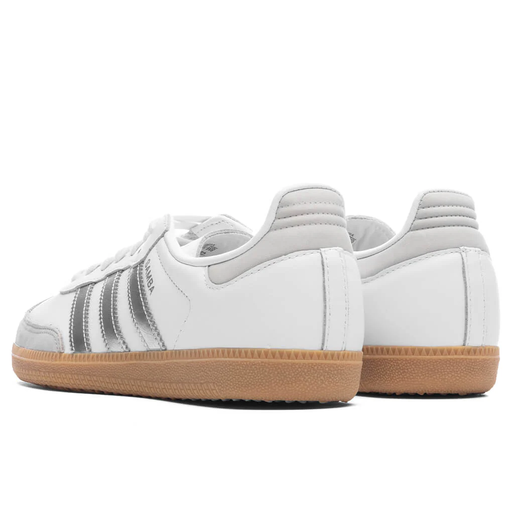 Women's Samba OG - Footwear White/Silver Metallic/Grey One - Image 3