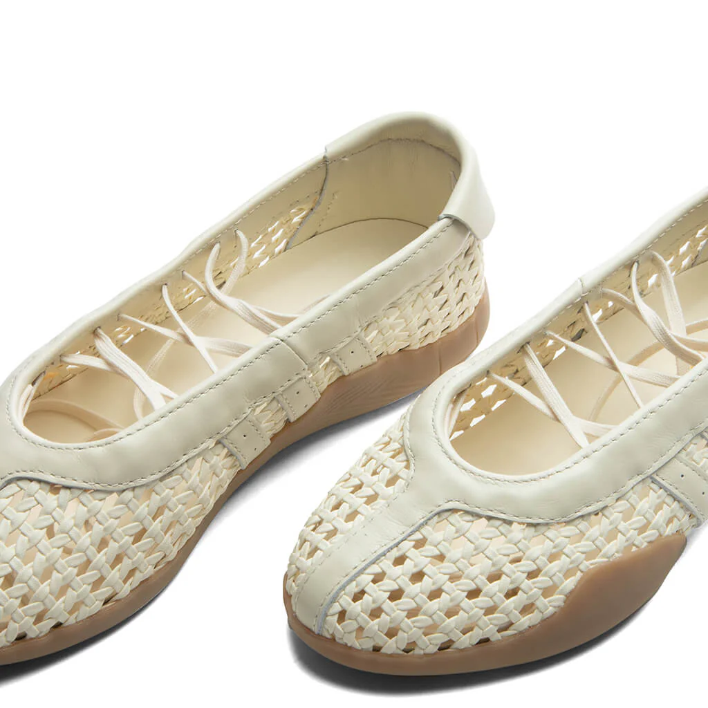 Women's Taekwondo Mei Ballet - Cream White/Cream White/Gum - Image 5