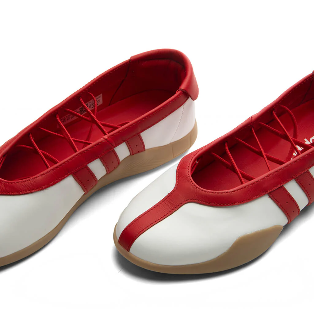 Women's Taekwondo Mei Ballet - Cloud White/Better Scarlet/Gum - Image 3