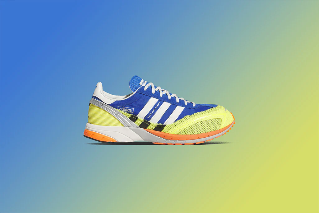 Adidas Originals x Bad Bunny Adizero SL72 - Blue/Cloud White/Shock Yellow - Image 5