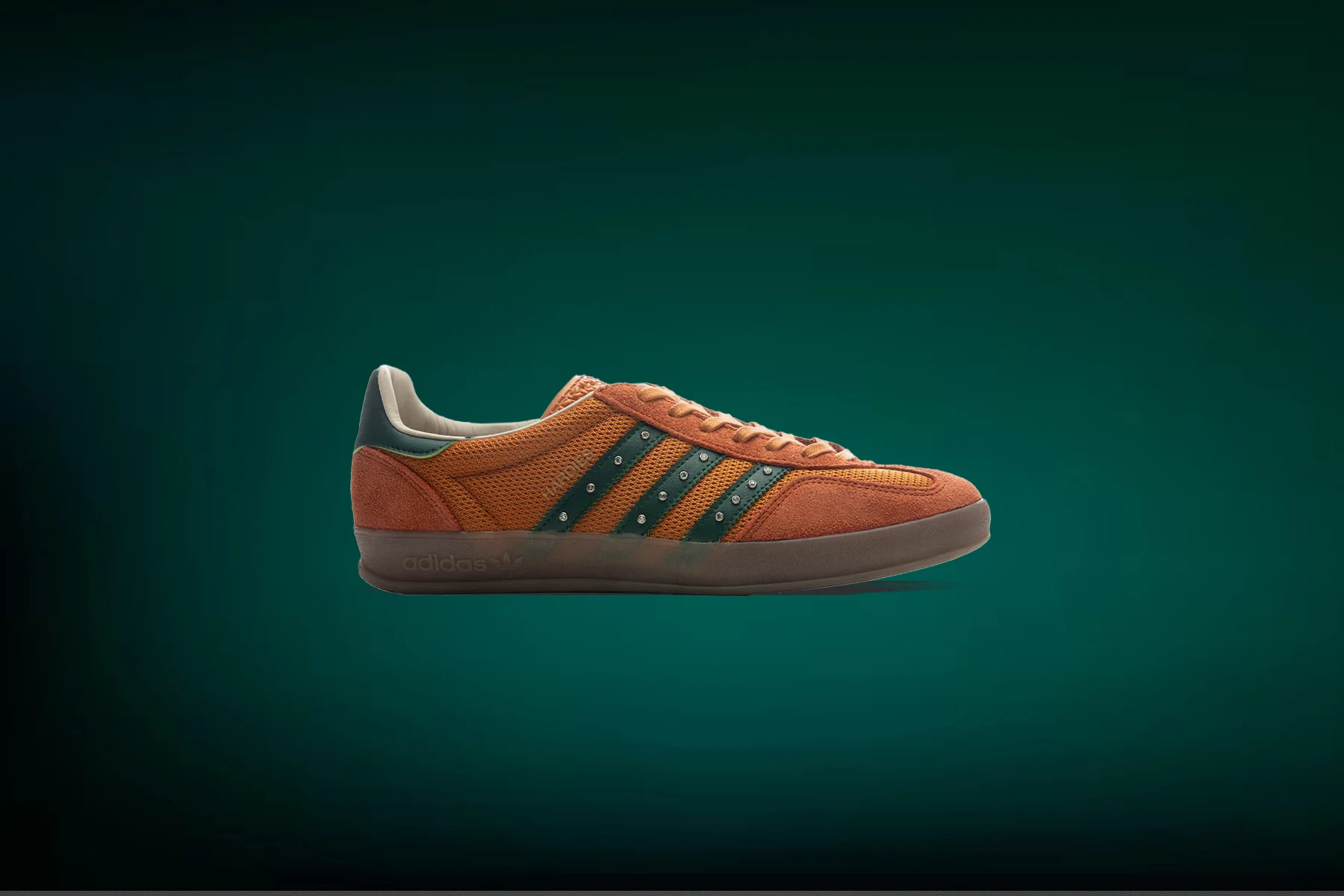 Adidas Originals x Hardies Gazelle - Rust Orange/Collegiate Green/Gum - Image 7