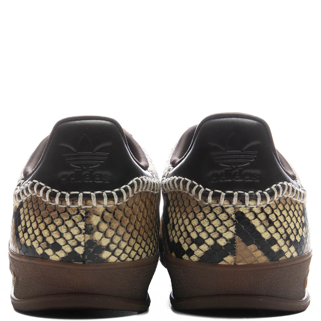 Adidas Originals x Wales Bonner Gazelle Snake - Supplier Colour/Dark Brown/Wonder White - Image 6