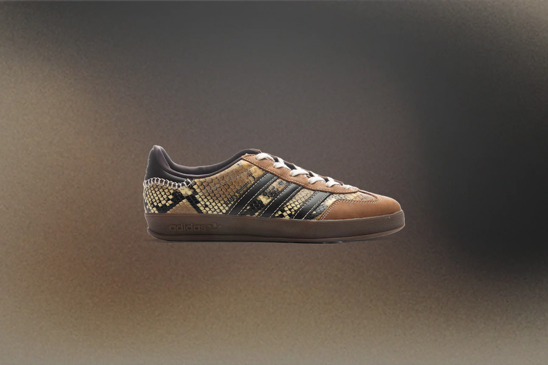 Adidas Originals x Wales Bonner Gazelle Snake - Supplier Colour/Dark Brown/Wonder White - Image 7