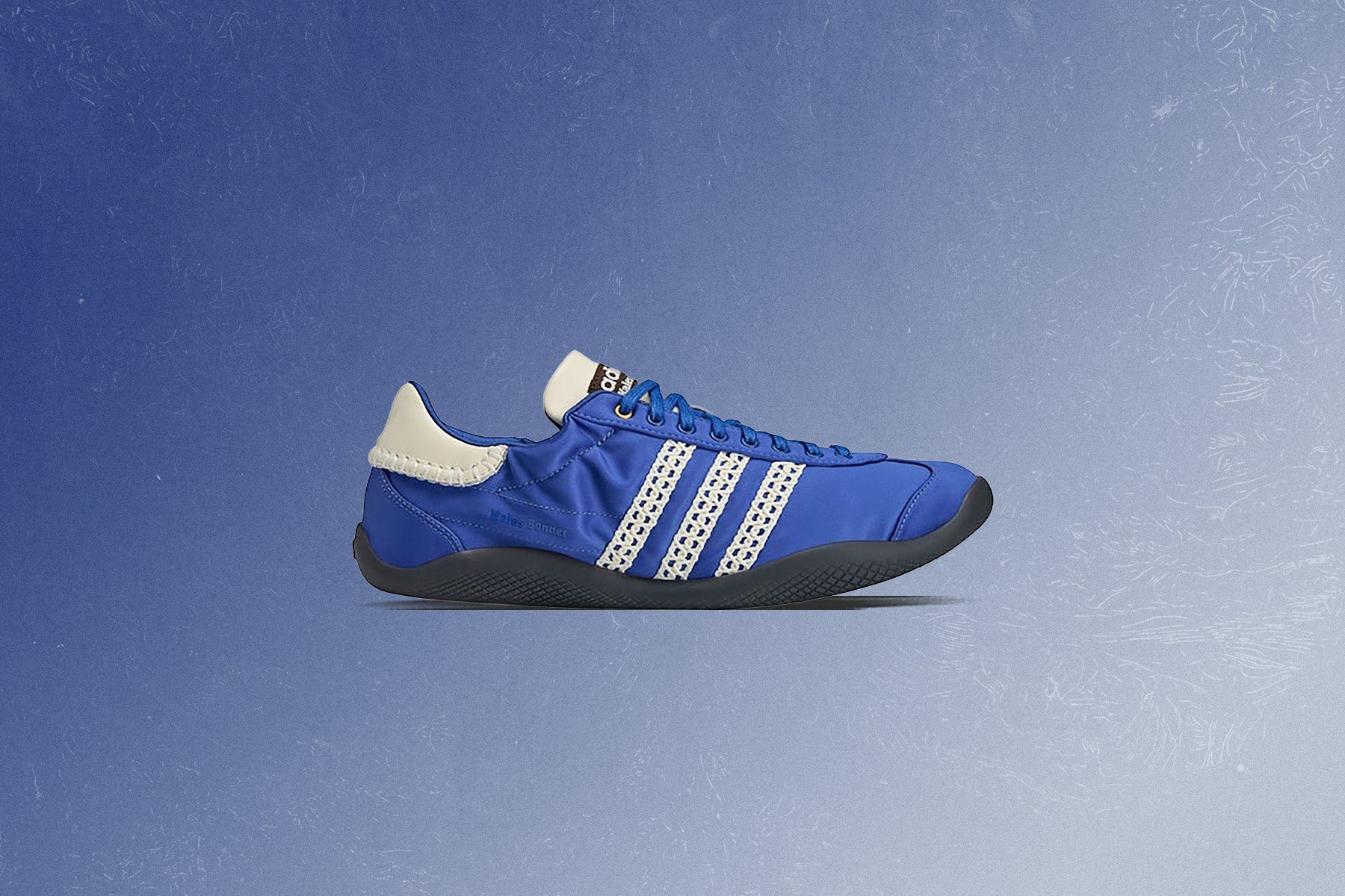Adidas Originals x Wales Bonner Karintha Low Satin - Supplier Color/Crew White/Blue - Image 2