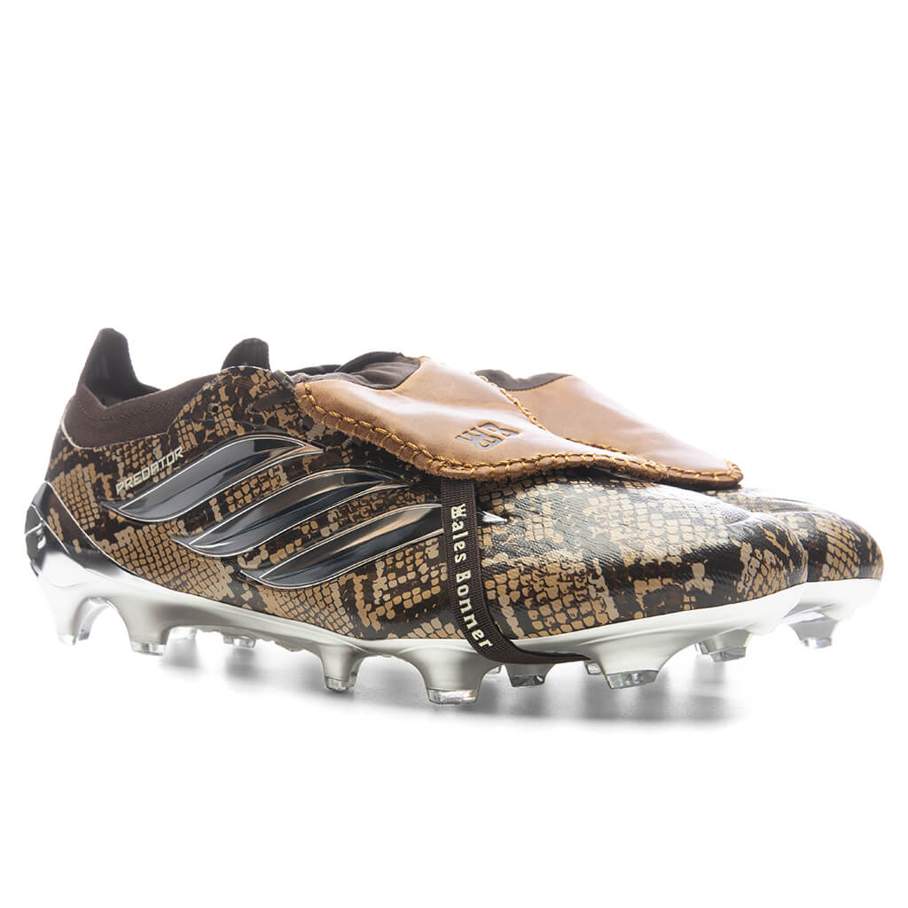 Adidas Originals x Wales Bonner Predator Elite Fold-Over Tongue Firm Ground Cleats - Brown/Silver Metallic/Bronze Strata - Image 5