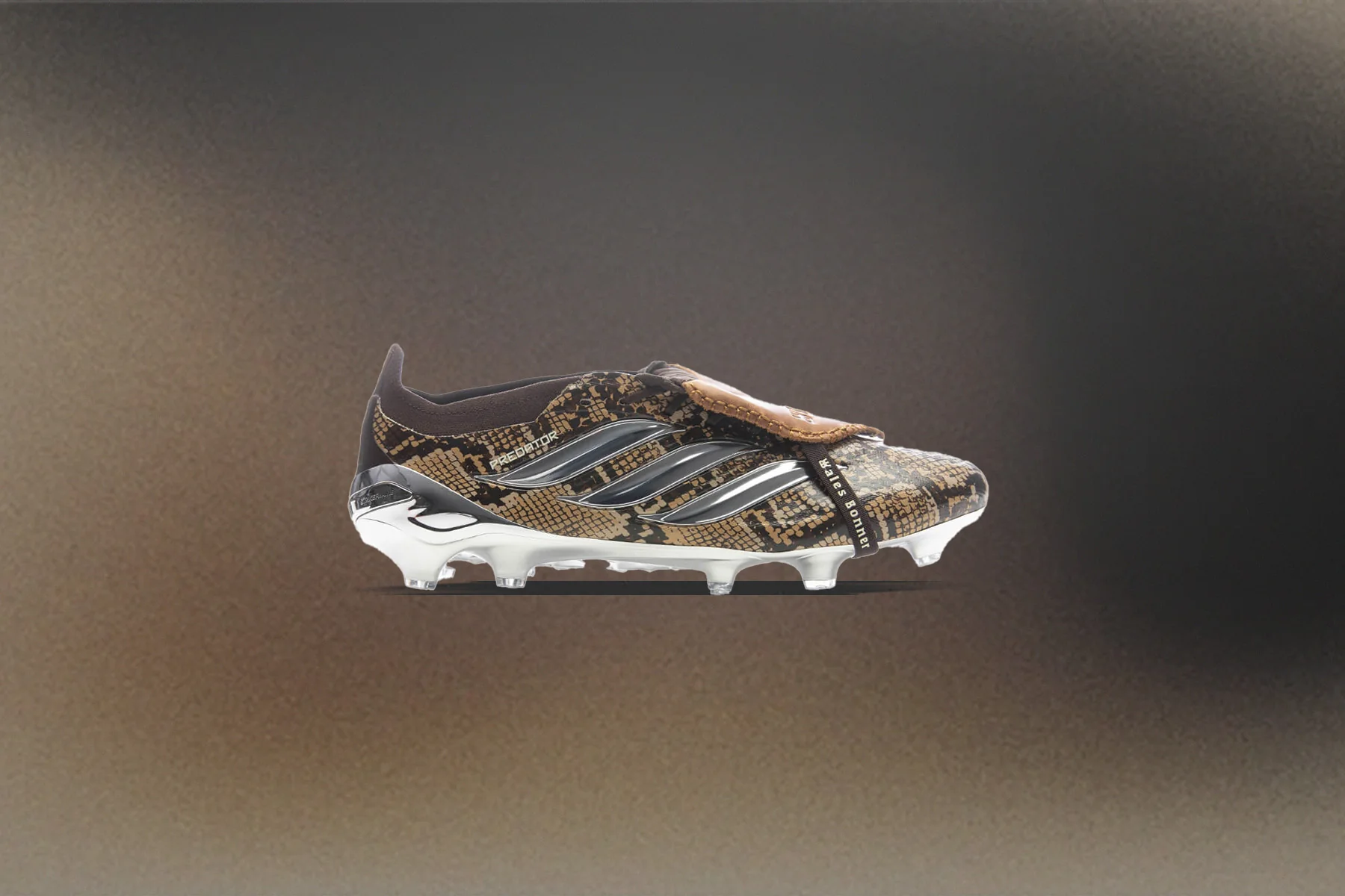 Adidas Originals x Wales Bonner Predator Elite Fold-Over Tongue Firm Ground Cleats - Brown/Silver Metallic/Bronze Strata - Image 7