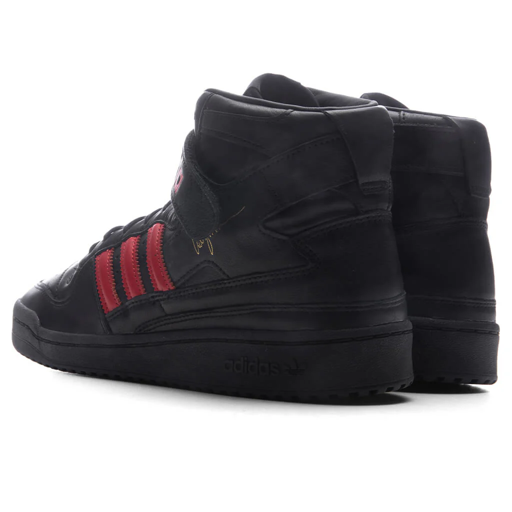 Adidas Originals x Willy Chavarria Forum 84 - Core Black/Core Black/Red - Image 3