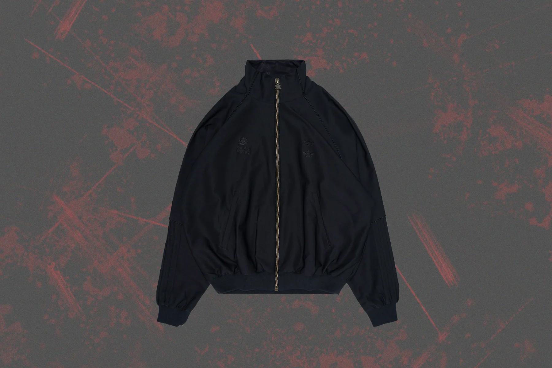 Adidas Originals x Willy Chavarria Twill Track Jacket - Black - Image 2
