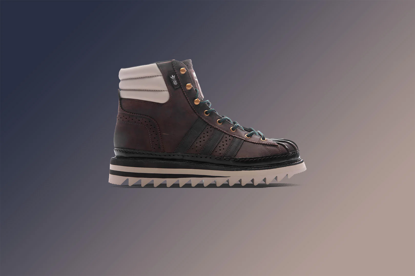 Adidas x CLOT Pro Model By Edison Chen - Dark Brown/Wonder Beige - Image 5