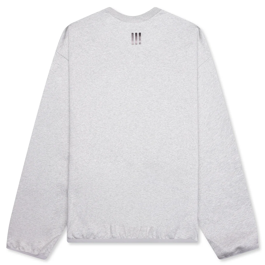 Fear of God Athletics x Adidas Cotton Fleece Crewneck - Heather Grey - Image 2