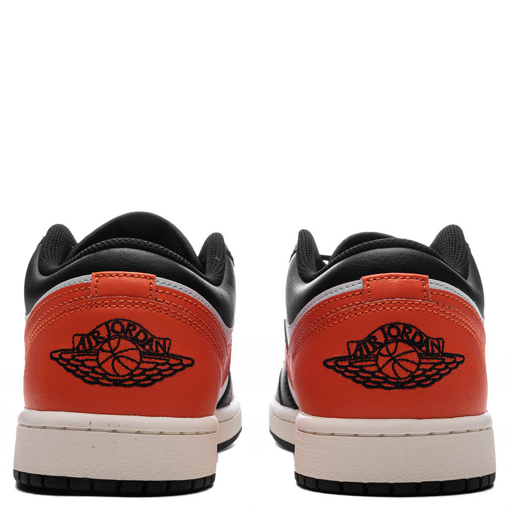 Air Jordan 1 Low - Black/Starfish/White/Sail - Image 4