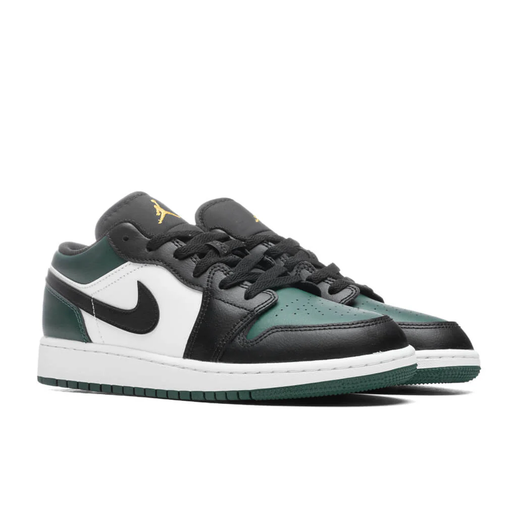Air Jordan 1 Low (GS) - Noble Green/Pollen/White DNML - Image 2