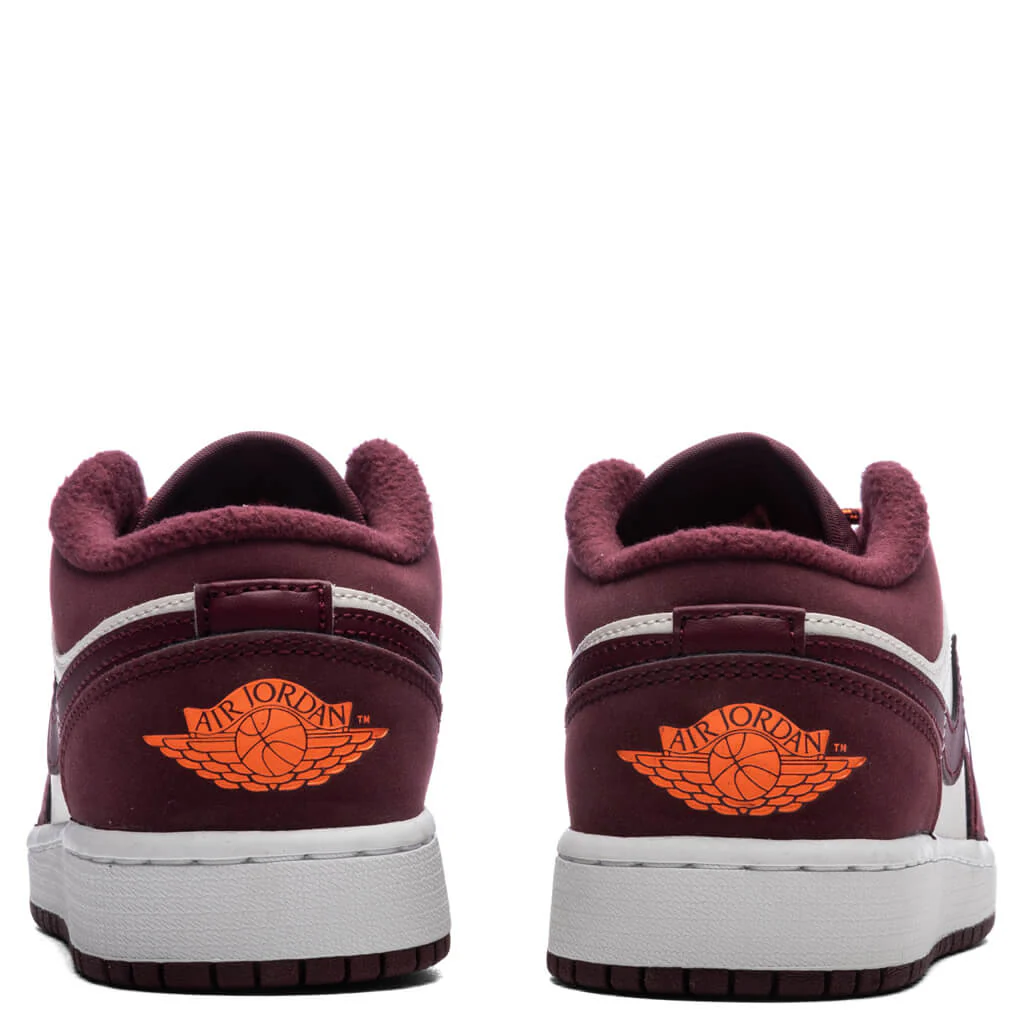 Air Jordan 1 Low (GS) - Phantom/Night Maroon/Total Orange - Image 4