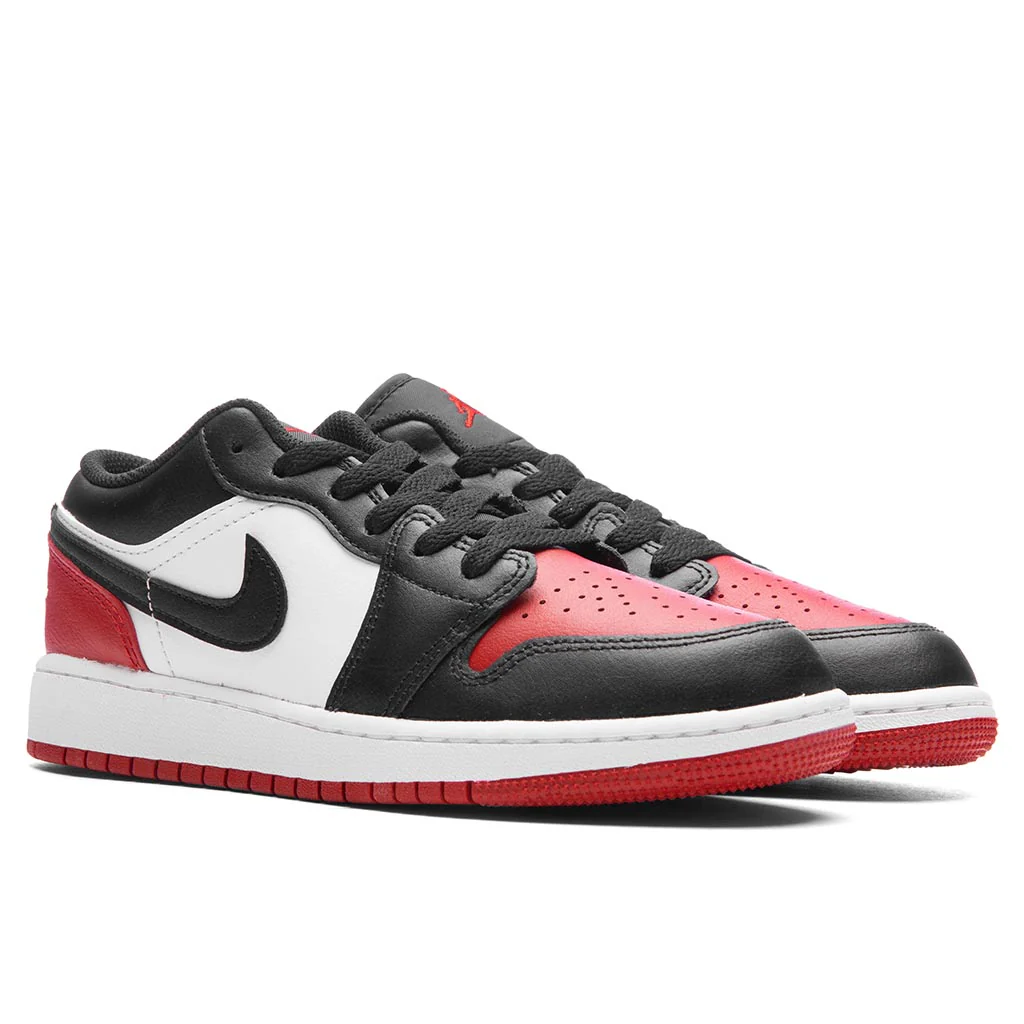 Air Jordan 1 Low (GS) - White/Black/Varsity Red - Image 2